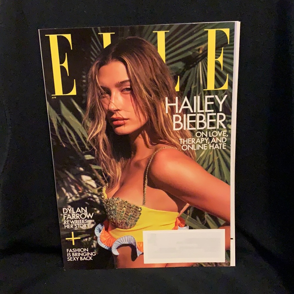 Elle Magazine Hailey Bieber April 2021 New